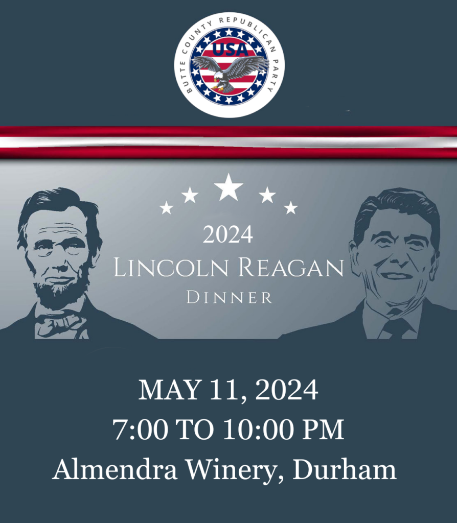 2024 Butte GOP LincolnReagan Dinner Chico Evening Republican Women