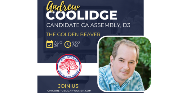 Andrew Coolidge Guest Speaker for August 26 Meeting